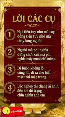 Khung hình video Lời các cụ